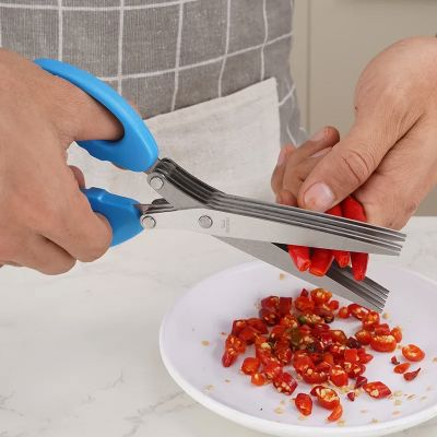 Ciseaux de Cuisine - MultiLayersScissor™ - Bleu - Cuisine d'aujourd'hui