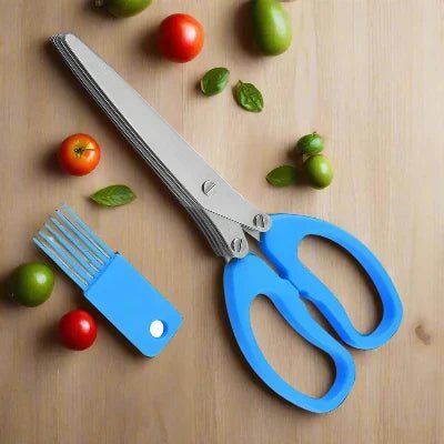 Ciseaux de Cuisine - MultiLayersScissor™ - Bleu - Cuisine d'aujourd'hui