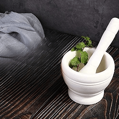 Mortier cuisine - ResinMortar&Pestle™ - Blanc - Cuisine d'aujourd'hui