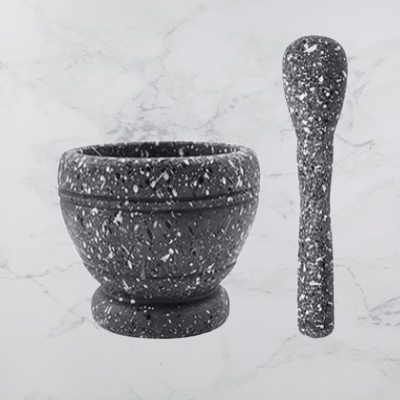 Mortier cuisine - ResinMortar&Pestle™ - Gris - Cuisine d'aujourd'hui