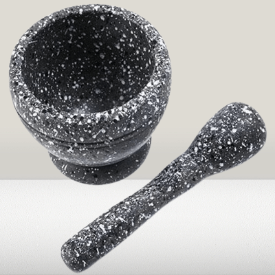 Mortier cuisine - ResinMortar&Pestle™ - Gris - Cuisine d'aujourd'hui