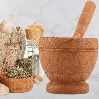 Mortier cuisine - ResinMortar&Pestle™ - Marron foncé - Cuisine d'aujourd'hui