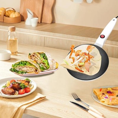 Poêle à crêpe induction - PancakeMaker™ - Blanc - Cuisine d'aujourd'hui